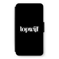 Topwijf Zwart: iPhone 12 mini Flip Hoesje
