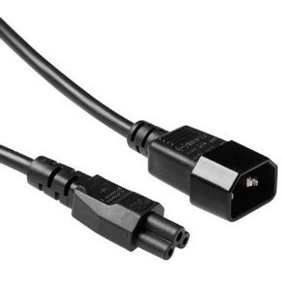 ACT Netsnoer C14 - C5 zwart 0,5 m