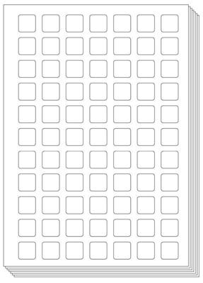 Pictogenda blanco stickervellen (25 stuks) (Hardback)