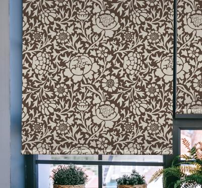 Rolgordijn vintage bloemen print