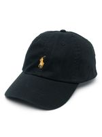 Polo Ralph Lauren casquette en coton à logo brodé - Noir