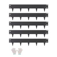 VEVOR gazonrandenset van 5 bedranden metaal 990x181x1,5mm