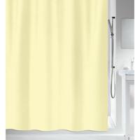 MSV Douchegordijn - licht geel - gerecycled polyester - 180 x 200 cm - wasbaar