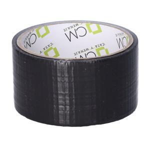 Duct tape - zwart - 1x rol - 48mm x 10m - binnen/buiten