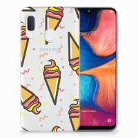 Samsung Galaxy A20e | Siliconen Case | Icecream