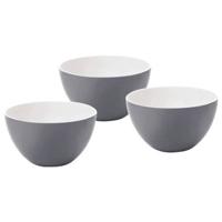 Qdesign 125 mm Slakom Set van 3 stuks Melamine Grijs 190-024