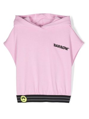 Barrow kids hoodie à logo imprimé - Rose