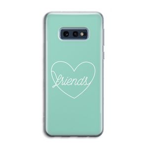 Friends heart pastel: Samsung Galaxy S10e Transparant Hoesje