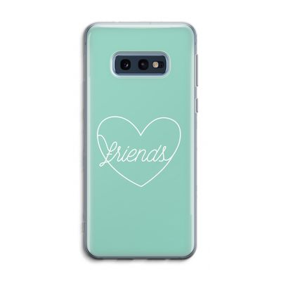 Friends heart pastel: Samsung Galaxy S10e Transparant Hoesje