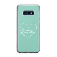 Friends heart pastel: Samsung Galaxy S10e Transparant Hoesje