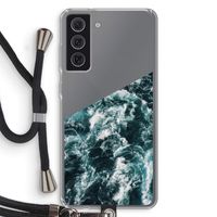 Zee golf: Samsung Galaxy S21 FE Transparant Hoesje met koord
