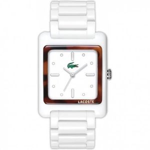 Lacoste horlogeband 2000547 / LC-40-3-29-2193 Kunststof / Plastic Wit 20mm