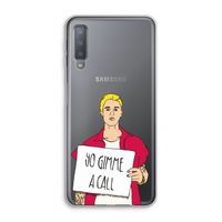 Gimme a call: Samsung Galaxy A7 (2018) Transparant Hoesje
