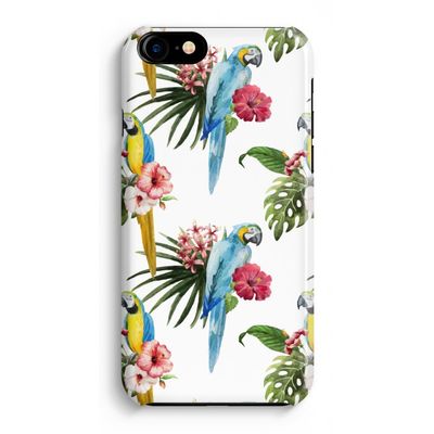 Kleurrijke papegaaien: Volledig Geprint iPhone 7 Hoesje