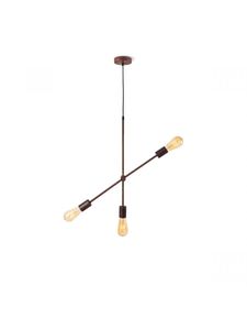 Light depot - hanglamp Molecular 3 lichts - roestbruin - Outlet