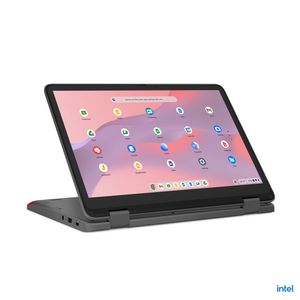 Lenovo 500e Yoga Chromebook N100 31 cm (12.2") Touchscreen WUXGA Intel® N 4 GB LPDDR5-SDRAM 32 GB eMMC Wi-Fi 6E (802.11ax) ChromeOS Grijs