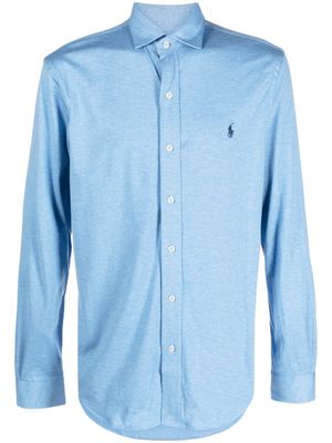 Polo Ralph Lauren chemise en coton à motif Polo Pony - Bleu