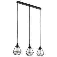 VidaXL Plafondlamp met diamantvormig 3xe27 zwart