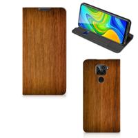 Xiaomi Redmi Note 9 Book | Wallet Case | Donker Hout