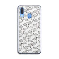 Zwanen: Samsung Galaxy A40 Transparant Hoesje