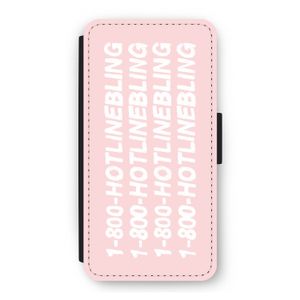 Hotline bling pink: iPhone 12 Pro Flip Hoesje