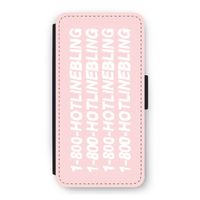Hotline bling pink: iPhone 12 Pro Flip Hoesje