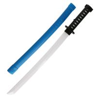 Atosa lichtgevend Ninja zwaard - verkleed speelgoed - 68 cm - kunststof - blauw - kind/adults   -