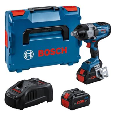 Bosch Blauw GDS 18V-1600 HC Professional | Accu Slagmoersleutel | met Bluetooth-module | 2 x 8.0 Ah Accu + lader | In L-Boxx 136 - 06019M1002