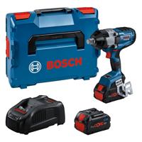 Bosch Blauw GDS 18V-1600 HC Professional | Accu Slagmoersleutel | met Bluetooth-module | 2 x 8.0 Ah Accu + lader | In L-Boxx 136 - 06019M1002