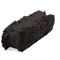 Folat Feest/verjaardag versiering - crepe slingers - zwart - 24 mtr - papier - feestartikelen