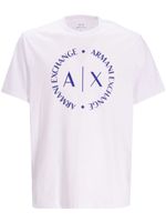 Armani Exchange t-shirt en coton à logo imprimé - Blanc