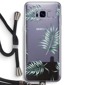 Simple leaves: Samsung Galaxy S8 Plus Transparant Hoesje met koord