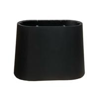 Ovale kegel tafelpoot van staal van 100 bij 50 cm en hoogte 72 cm