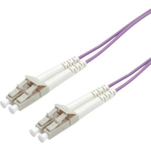 ROLINE FO Jumper Cable 50/125µm OM4, LC/LC, Low-Loss-Connector 5m InfiniBand en Glasvezelkabel Violet