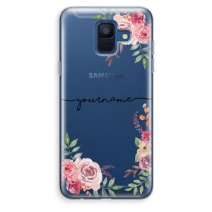 Rozen: Samsung Galaxy A6 (2018) Transparant Hoesje