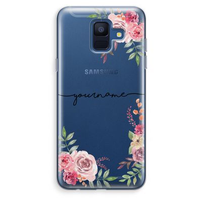 Rozen: Samsung Galaxy A6 (2018) Transparant Hoesje