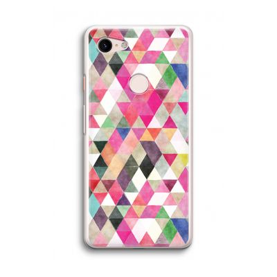 Gekleurde driehoekjes: Google Pixel 3 Transparant Hoesje