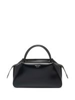 Prada sac cabas médium en cuir brossé - Noir