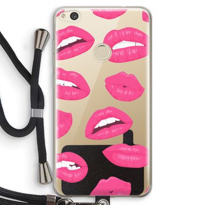 Bite my lip: Huawei Ascend P8 Lite (2017) Transparant Hoesje met koord
