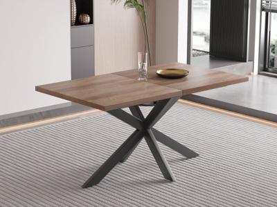 Verlengbare eettafel KOY 160>200 cm donkerbruin