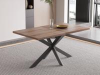 Verlengbare eettafel KOY 160>200 cm donkerbruin