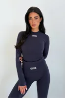 Unique The Label Nena Long Sleeve Dames Donkerblauw - Maat S - Kleur: Donkerblauw | Soccerfanshop