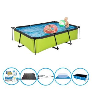 EXIT Zwembad Lime - Frame Pool 300x200x65 cm - Zwembad Combi Deal