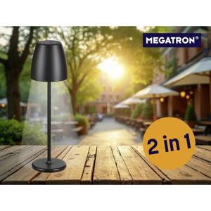 Megatron TAVOLA Solar MT68059 Tafellamp met accu LED 2 W Zwart