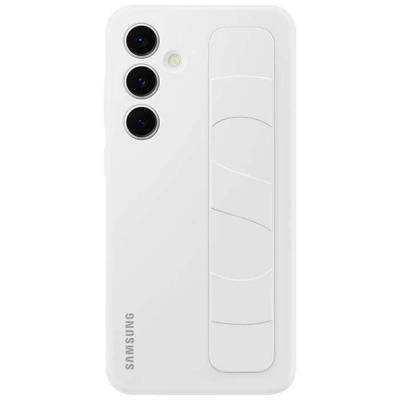 Galaxy S25+ hoesje met band en standaard wit