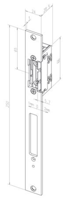 Effeff 118.53 ProFix® 2 Elektrische inbouw deuropener type 118 | spanningsloos vergrendeld | met diode | 22-42V=~ | (22-26V 100% ED) | DIN links en