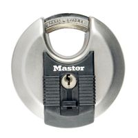 Masterlock 70mm diam. stainless steel padlock - octagonal boron-carbide shrouded - M40EURD