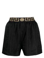 Versace short de pyjama Greca Border - Noir