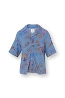 Pip Studio Pip Studio Flora Short Sleeve Top Bodhi Flower Blue M