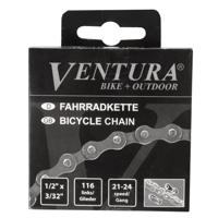 Ventura ketting 8 speed, 1/2x3/32 116l grijs/bruin